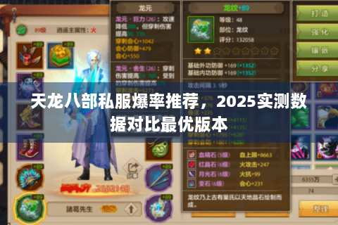 天龙八部私服爆率推荐，2025实测数据对比最优版本