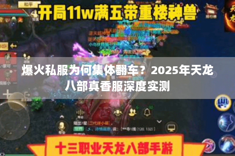 爆火私服为何集体翻车？2025年天龙八部真香服深度实测