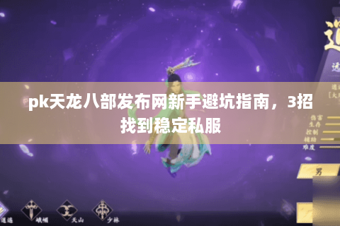 pk天龙八部发布网新手避坑指南，3招找到稳定私服