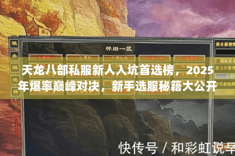 天龙八部私服新人入坑首选榜，2025年爆率巅峰对决，新手选服秘籍大公开