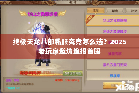 终极天龙八部私服究竟怎么选？2025老玩家避坑绝招首曝