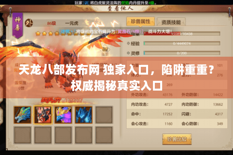 天龙八部发布网 独家入口，陷阱重重？权威揭秘真实入口