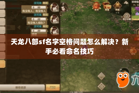 天龙八部sf名字空格问题怎么解决？新手必看命名技巧