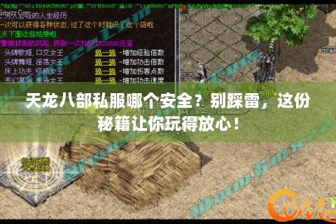 天龙八部私服哪个安全？别踩雷，这份秘籍让你玩得放心！