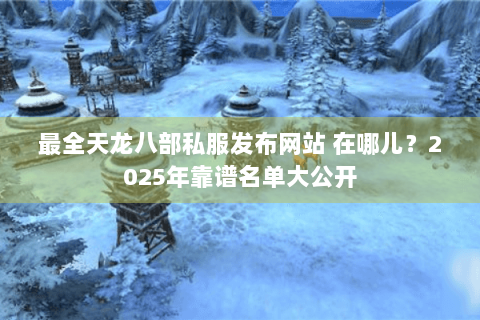 最全天龙八部私服发布网站 在哪儿？2025年靠谱名单大公开