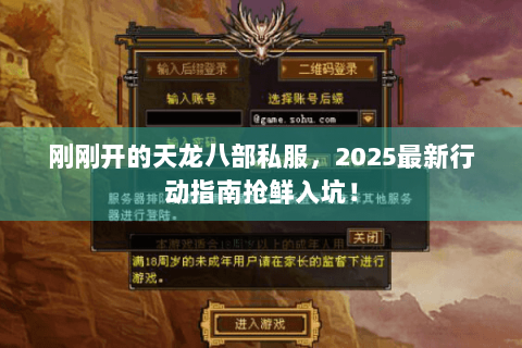 刚刚开的天龙八部私服，2025最新行动指南抢鲜入坑！