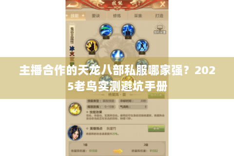 主播合作的天龙八部私服哪家强？2025老鸟实测避坑手册