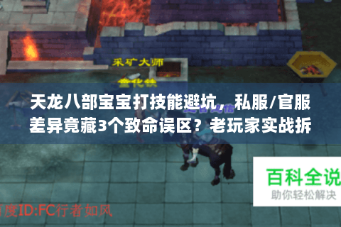 天龙八部宝宝打技能避坑，私服/官服差异竟藏3个致命误区？老玩家实战拆解