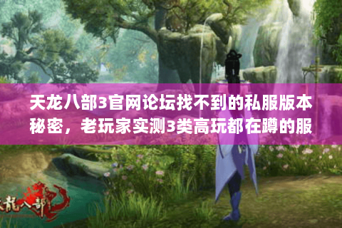 天龙八部3官网论坛找不到的私服版本秘密，老玩家实测3类高玩都在蹲的服