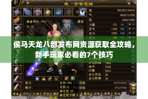 侯马天龙八部发布网资源获取全攻略，新手玩家必看的7个技巧