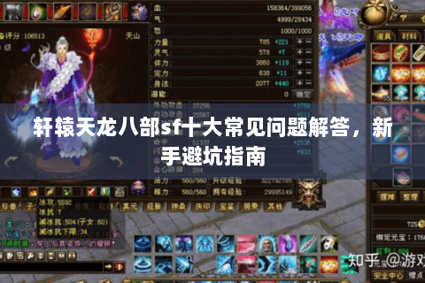 轩辕天龙八部sf十大常见问题解答，新手避坑指南