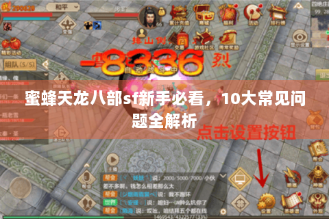 蜜蜂天龙八部sf新手必看，10大常见问题全解析