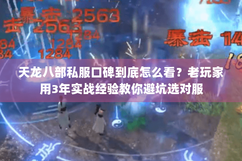 天龙八部私服口碑到底怎么看？老玩家用3年实战经验教你避坑选对服