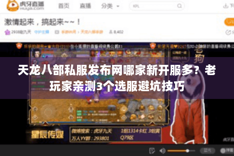天龙八部私服发布网哪家新开服多？老玩家亲测3个选服避坑技巧
