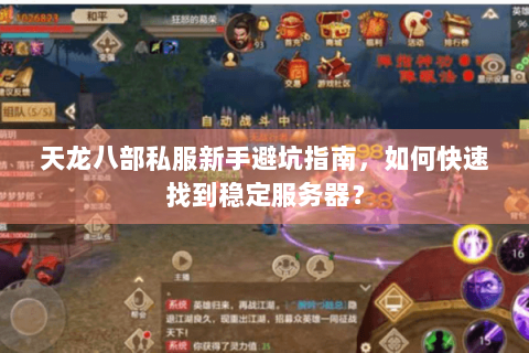 天龙八部私服新手避坑指南，如何快速找到稳定服务器？