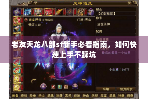 老友天龙八部sf新手必看指南，如何快速上手不踩坑