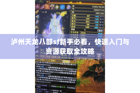 泸州天龙八部sf新手必看，快速入门与资源获取全攻略