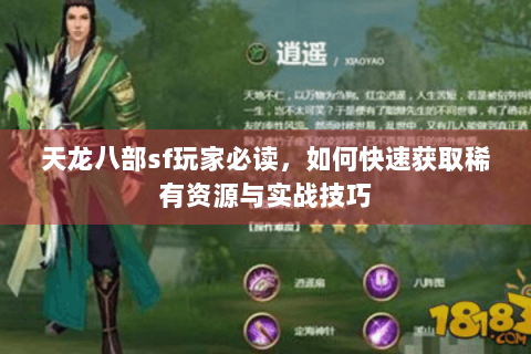 天龙八部sf玩家必读，如何快速获取稀有资源与实战技巧
