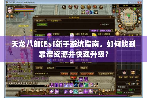 天龙八部吧sf新手避坑指南，如何找到靠谱资源并快速升级？