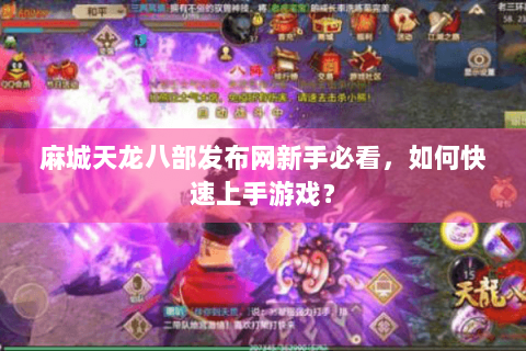 麻城天龙八部发布网新手必看，如何快速上手游戏？