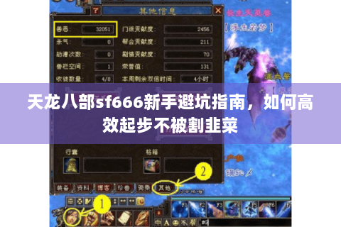 天龙八部sf666新手避坑指南，如何高效起步不被割韭菜