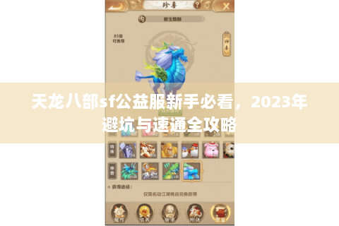天龙八部sf公益服新手必看，2023年避坑与速通全攻略