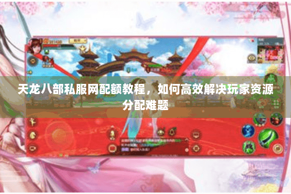 天龙八部私服网配额教程，如何高效解决玩家资源分配难题
