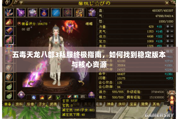 五毒天龙八部3私服终极指南，如何找到稳定版本与核心资源