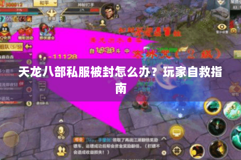 天龙八部私服被封怎么办？玩家自救指南