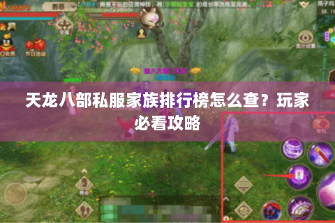 天龙八部私服家族排行榜怎么查？玩家必看攻略