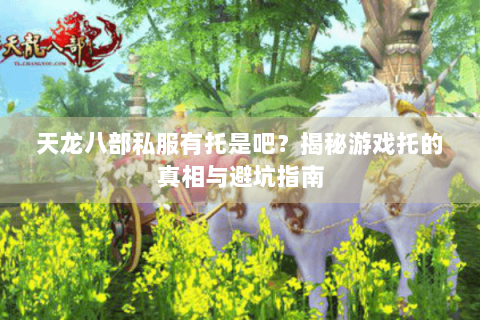 天龙八部私服有托是吧？揭秘游戏托的真相与避坑指南