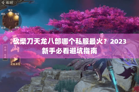 砍柴刀天龙八部哪个私服最火？2023新手必看避坑指南