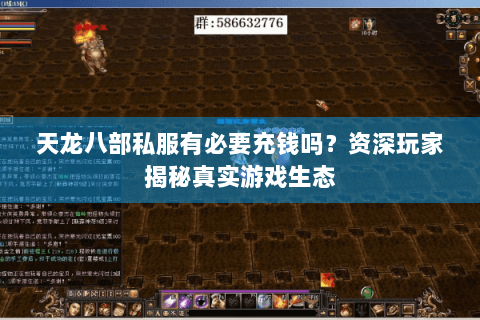 天龙八部私服有必要充钱吗？资深玩家揭秘真实游戏生态