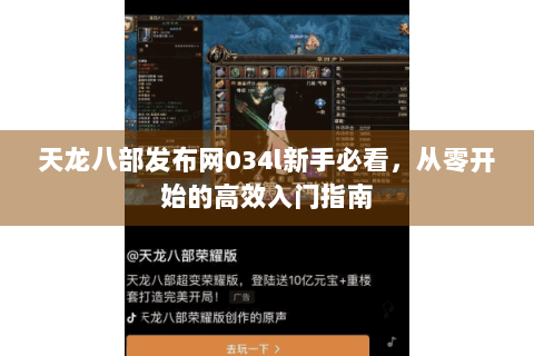 天龙八部发布网034l新手必看，从零开始的高效入门指南