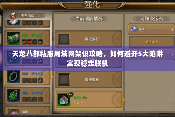 天龙八部私服局域网架设攻略，如何避开5大陷阱实现稳定联机