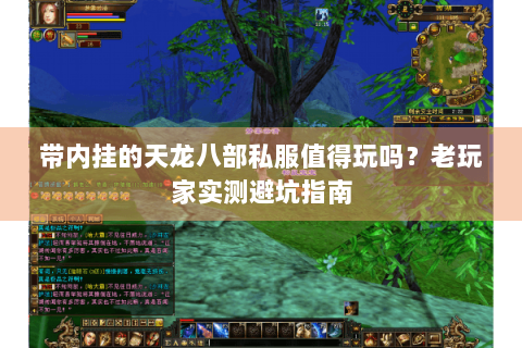 带内挂的天龙八部私服值得玩吗？老玩家实测避坑指南