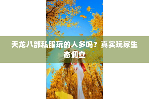 天龙八部私服玩的人多吗？真实玩家生态调查