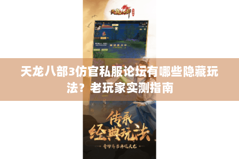 天龙八部3仿官私服论坛有哪些隐藏玩法？老玩家实测指南