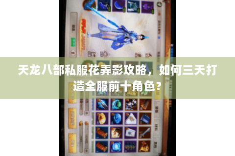 天龙八部私服花弄影攻略，如何三天打造全服前十角色？