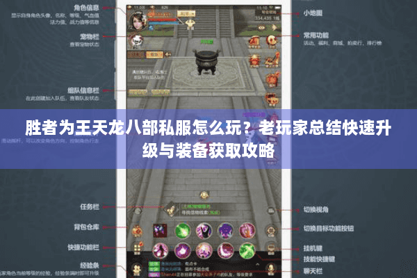 胜者为王天龙八部私服怎么玩？老玩家总结快速升级与装备获取攻略