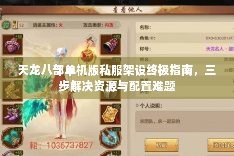 天龙八部单机版私服架设终极指南，三步解决资源与配置难题