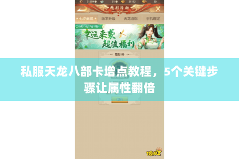私服天龙八部卡增点教程，5个关键步骤让属性翻倍