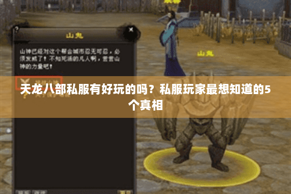天龙八部私服有好玩的吗？私服玩家最想知道的5个真相