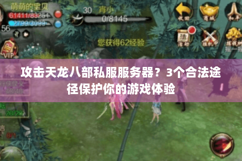 攻击天龙八部私服服务器？3个合法途径保护你的游戏体验