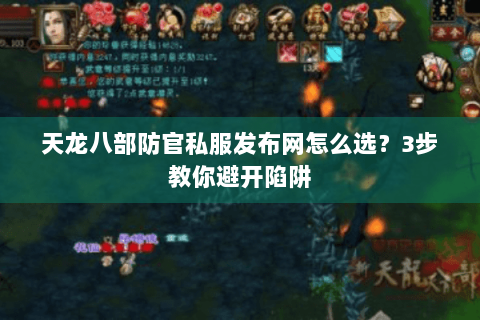 天龙八部防官私服发布网怎么选？3步教你避开陷阱
