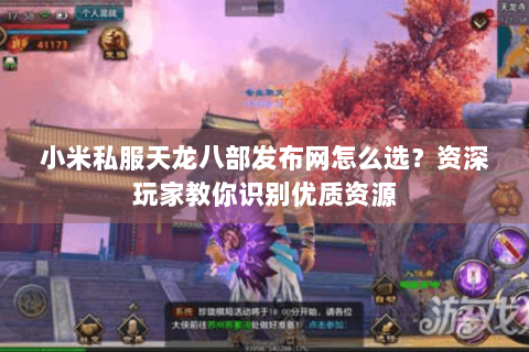 小米私服天龙八部发布网怎么选？资深玩家教你识别优质资源
