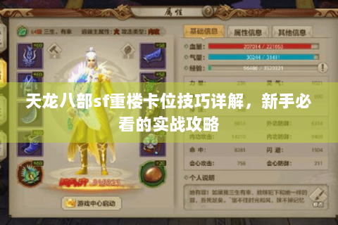 天龙八部sf重楼卡位技巧详解，新手必看的实战攻略