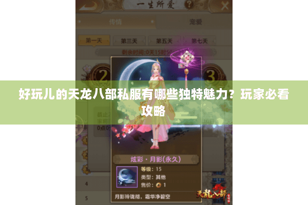 好玩儿的天龙八部私服有哪些独特魅力？玩家必看攻略