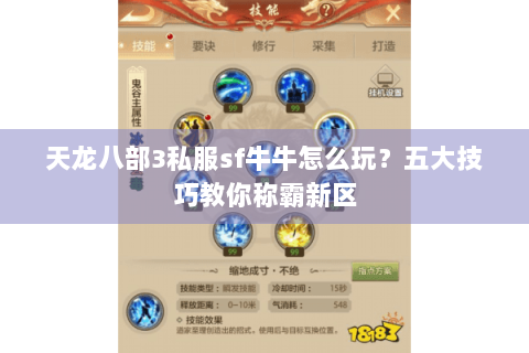 天龙八部3私服sf牛牛怎么玩？五大技巧教你称霸新区