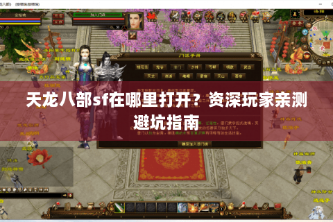 天龙八部sf在哪里打开？资深玩家亲测避坑指南